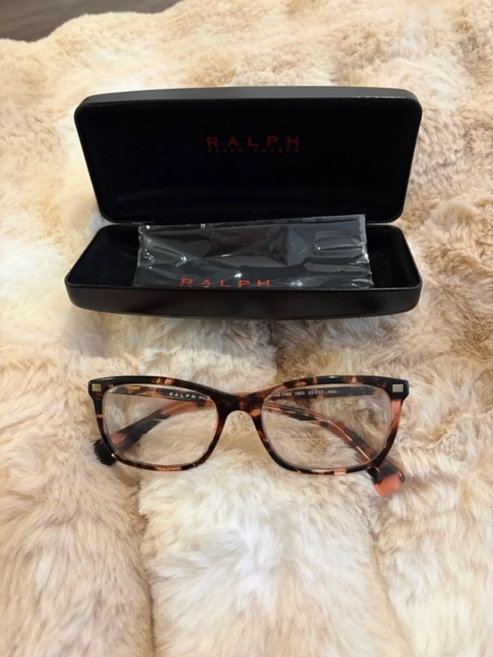 Ralph Lauren Tortoise Square Eyeglass Frames